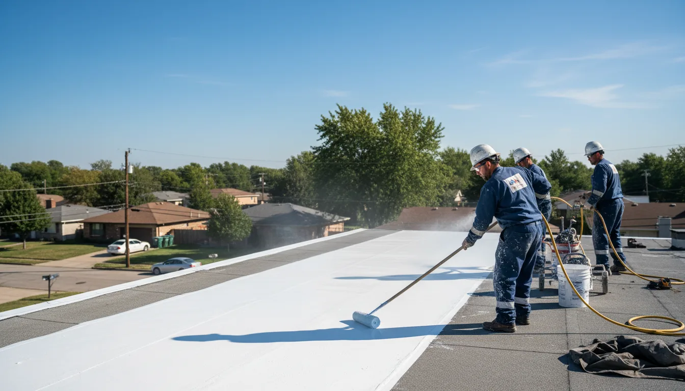 Commercial roof coating in Freelandville, IN near me